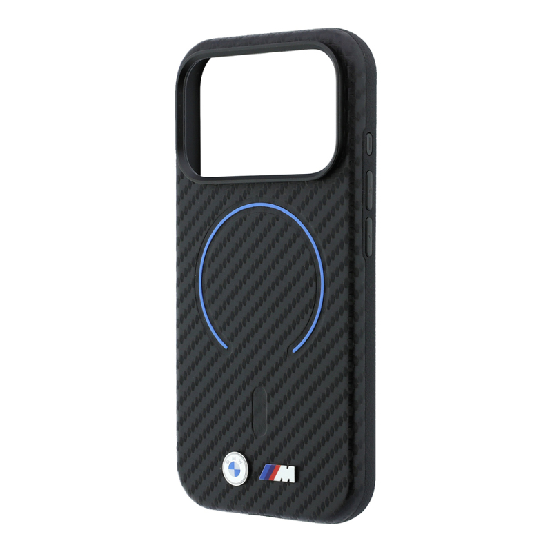 Apple iPhone 18 Pro Max Kılıf BMW Orjinal Lisanslı M-safe Şarj Özellikli PU Metal Logolu Kırmızı Halka Tasarımlı Kapak - 14