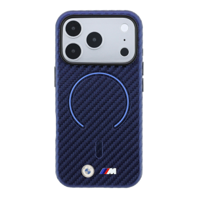 Apple iPhone 18 Pro Max Kılıf BMW Orjinal Lisanslı M-safe Şarj Özellikli PU Metal Logolu Kırmızı Halka Tasarımlı Kapak - 19