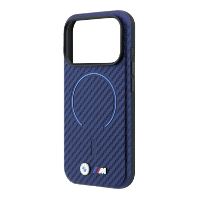 Apple iPhone 18 Pro Max Kılıf BMW Orjinal Lisanslı M-safe Şarj Özellikli PU Metal Logolu Kırmızı Halka Tasarımlı Kapak - 22