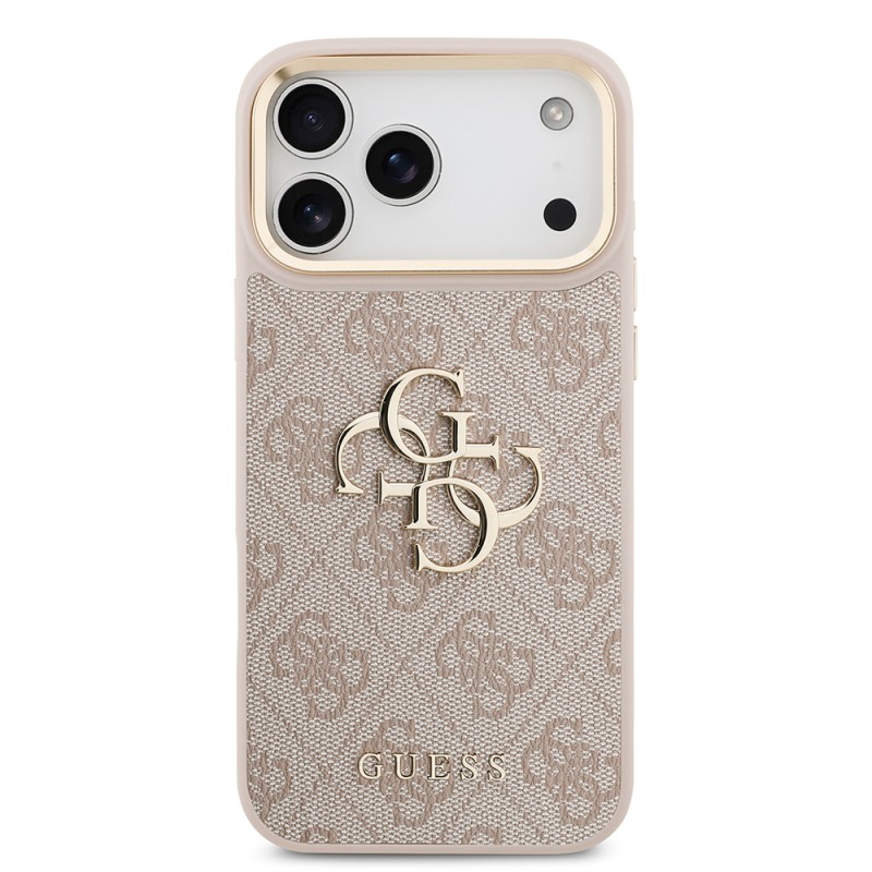 Apple iPhone 18 Pro Max Kılıf Guess Orjinal Lisanslı 4G Büyük Metal Logolu Kalın Askılı Kapak - 5