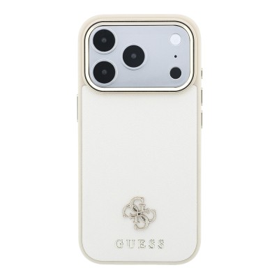 Apple iPhone 18 Pro Max Kılıf Guess Orjinal Lisanslı M-safe Şarj Özellikli Klasik Yazı ve 4G Logolu PU Deri Saffiano Kapak - 6