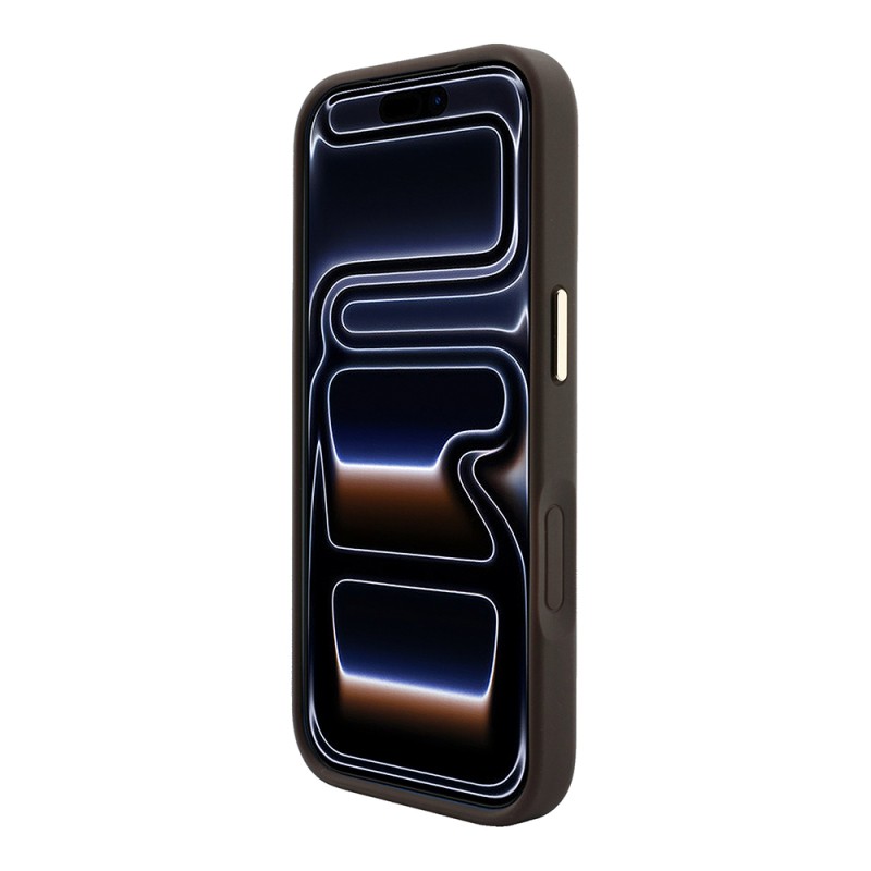 Apple iPhone 18 Pro Max Kılıf Guess Orjinal Lisanslı M-safe Şarj Özellikli Metal Kamera Çerçeveli C-Magnet 4G Desenli Yazı Logolu Kapak - 5