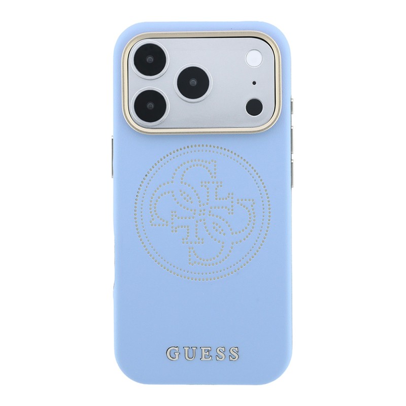 Apple iPhone 18 Pro Max Kılıf Guess Orjinal Lisanslı M-safe Şarj Özellikli PU Delikli 4G ve Yazı Logolu Kapak - 6