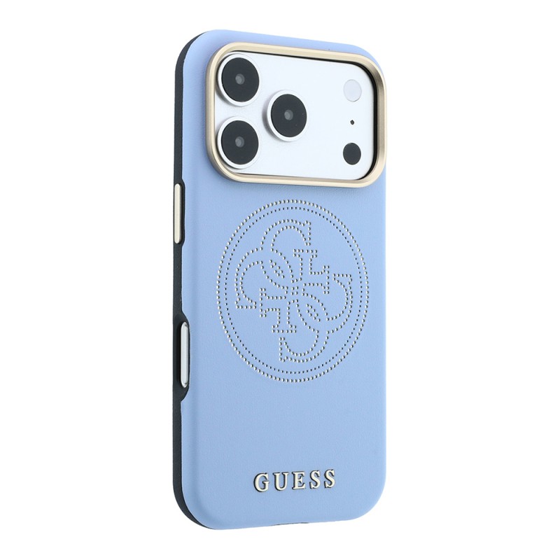 Apple iPhone 18 Pro Max Kılıf Guess Orjinal Lisanslı M-safe Şarj Özellikli PU Delikli 4G ve Yazı Logolu Kapak - 7
