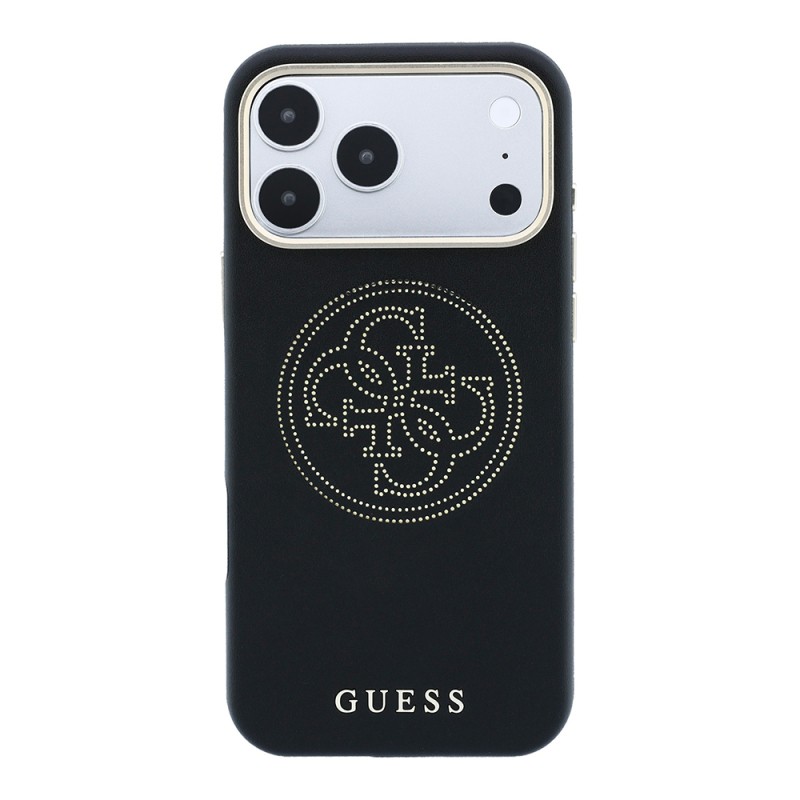 Apple iPhone 18 Pro Max Kılıf Guess Orjinal Lisanslı M-safe Şarj Özellikli PU Delikli 4G ve Yazı Logolu Kapak - 13