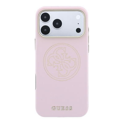 Apple iPhone 18 Pro Max Kılıf Guess Orjinal Lisanslı M-safe Şarj Özellikli PU Delikli 4G ve Yazı Logolu Kapak - 27