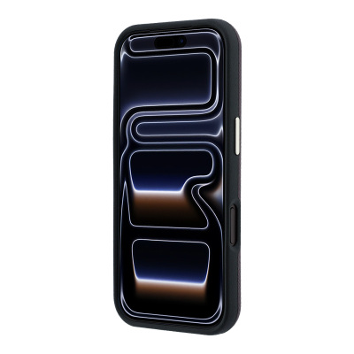 Apple iPhone 18 Pro Max Kılıf Guess Orjinal Lisanslı M-safe Şarj Özellikli PU Taşlı Metal 4G ve Yazı Logolu Kapak - 21