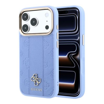 Apple iPhone 18 Pro Max Kılıf Guess Orjinal Lisanslı M-safe Şarj Özellikli Şeritli Peony 4G ve Yazı Logolu Kapak - 25
