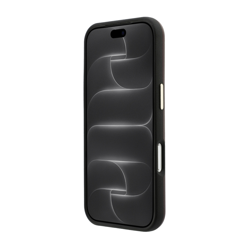 Apple iPhone 18 Pro Max Kılıf Guess Orjinal Lisanslı Metal Kamera Çerçeveli 4G Büyük Taşlı Resin Logolu PU Kapak - 5