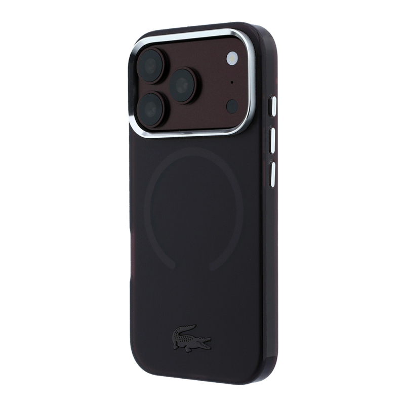Apple iPhone 18 Pro Max Kılıf Lacoste Orjinal Lisanslı M-safe C-Magnet İkonik Timsah Logolu IML Frosted Kapak - 12