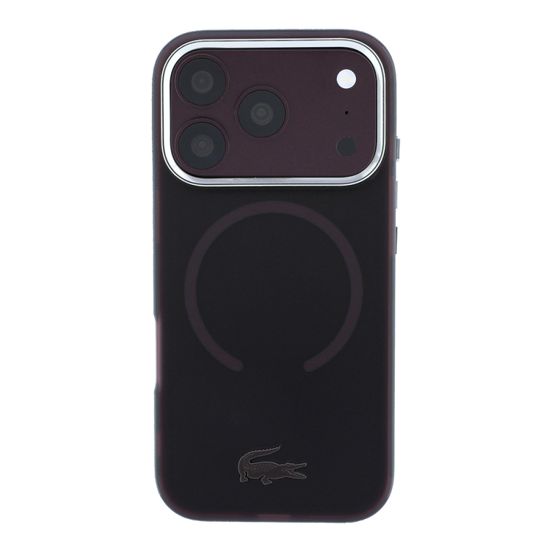 Apple iPhone 18 Pro Max Kılıf Lacoste Orjinal Lisanslı M-safe C-Magnet İkonik Timsah Logolu IML Frosted Kapak - 13