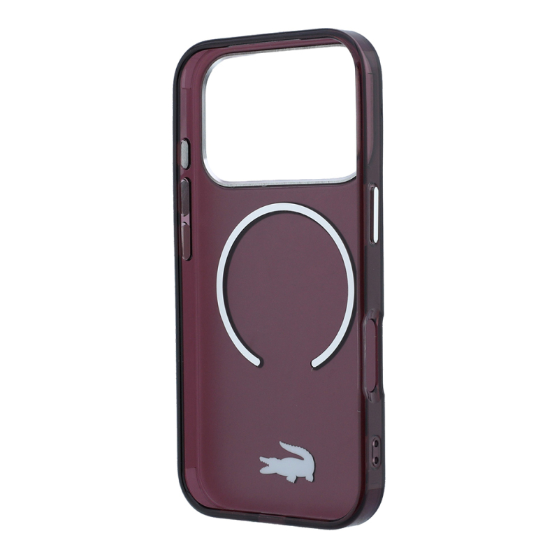 Apple iPhone 18 Pro Max Kılıf Lacoste Orjinal Lisanslı M-safe C-Magnet İkonik Timsah Logolu IML Frosted Kapak - 17