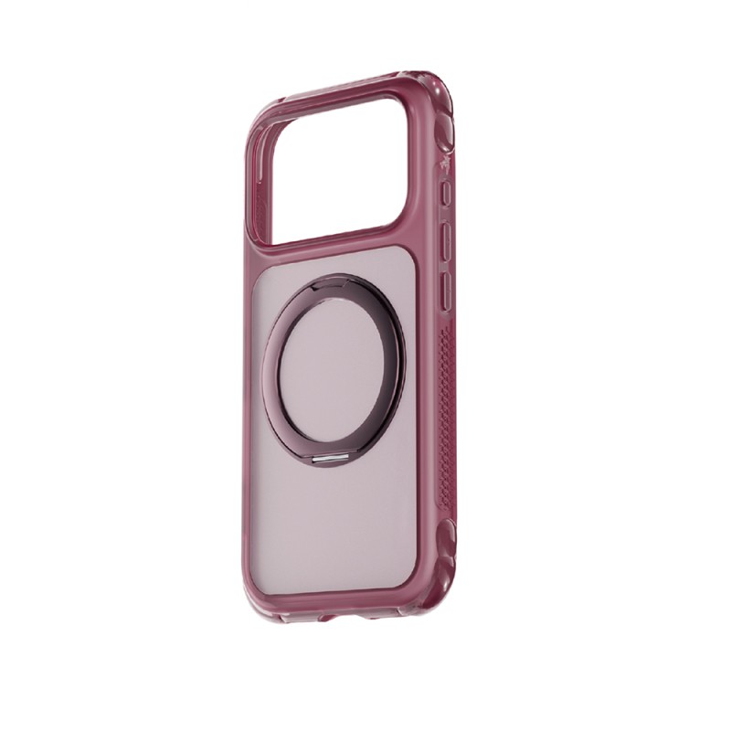 Apple iPhone 18 Pro Max Kılıf Lenyes Air Bumper Serisi M-safe Şarj Özellikli Airbag Tasarımlı Standlı Kapak - 1