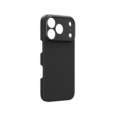 Apple iPhone 18 Pro Max Kılıf M-safe Şarj Özellikli 1500D Aramid Fiber Lens Korumalı Amazingthing Titan Max Serisi Karbon Kapak - 5