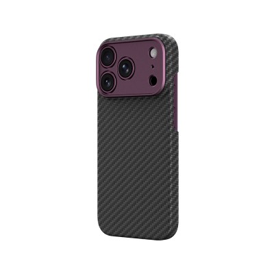 Apple iPhone 18 Pro Max Kılıf M-safe Şarj Özellikli 1500D Aramid Fiber Lens Korumalı Amazingthing Titan Max Serisi Karbon Kapak - 12