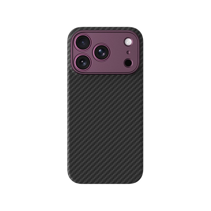 Apple iPhone 18 Pro Max Kılıf M-safe Şarj Özellikli 1500D Aramid Fiber Lens Korumalı Amazingthing Titan Max Serisi Karbon Kapak - 2