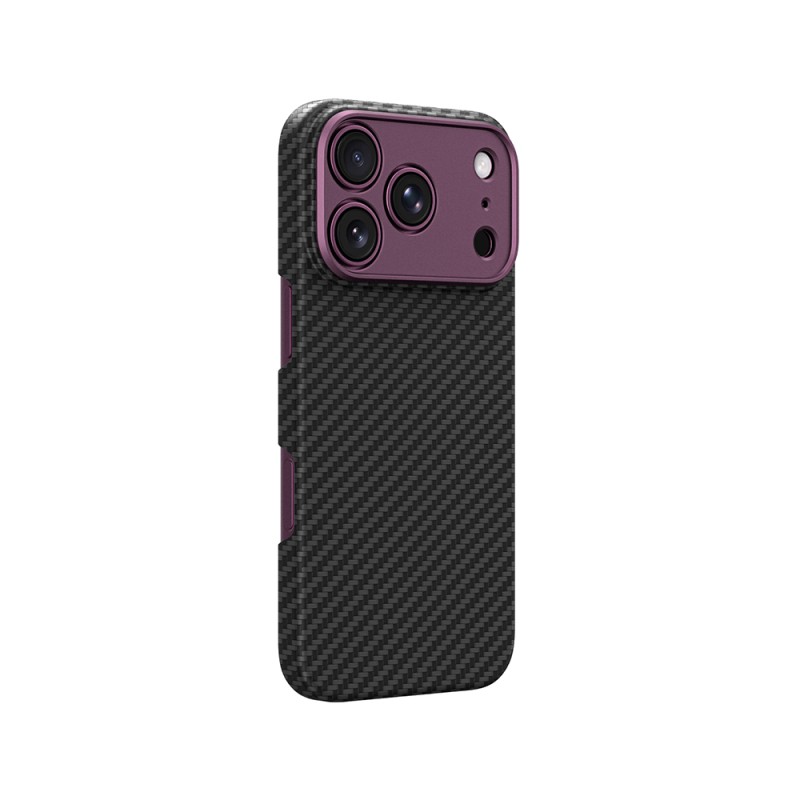 Apple iPhone 18 Pro Max Kılıf M-safe Şarj Özellikli 1500D Aramid Fiber Lens Korumalı Amazingthing Titan Max Serisi Karbon Kapak - 13