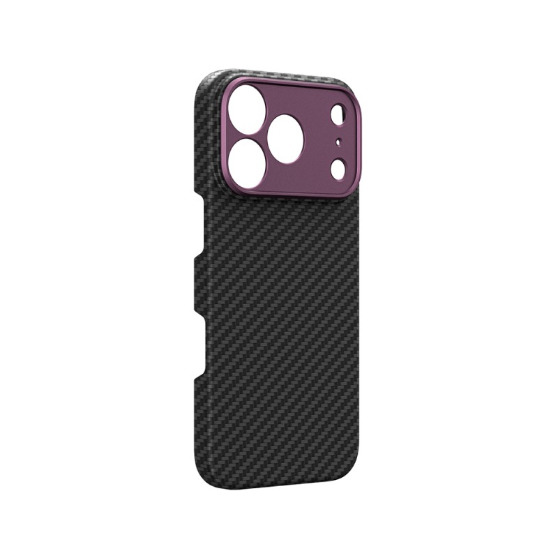 Apple iPhone 18 Pro Max Kılıf M-safe Şarj Özellikli 1500D Aramid Fiber Lens Korumalı Amazingthing Titan Max Serisi Karbon Kapak - 14