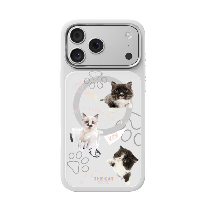 Apple iPhone 18 Pro Max Kılıf M-safe Şarj Özellikli 3D Baskılı Tasarım Mutural The Cat Serisi Kapak - Mutural