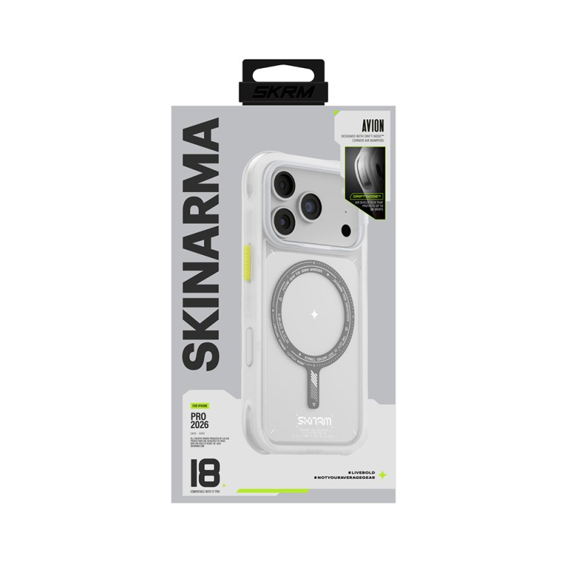 Apple iPhone 18 Pro Max Kılıf M-Safe Şarj Özellikli Airbag Tasarımlı Skinarma Avion Kapak - 23