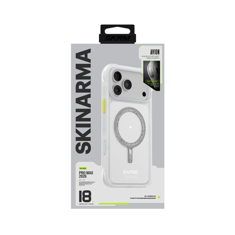 Apple iPhone 18 Pro Max Kılıf M-Safe Şarj Özellikli Airbag Tasarımlı Skinarma Avion Kapak - 24