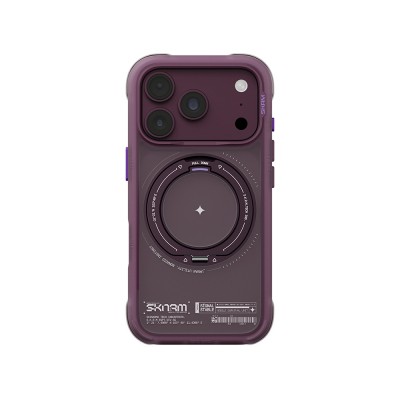 Apple iPhone 18 Pro Max Kılıf M-Safe Şarj Özellikli Airbag Tasarımlı Standlı Skinarma Atlas Kapak - 8
