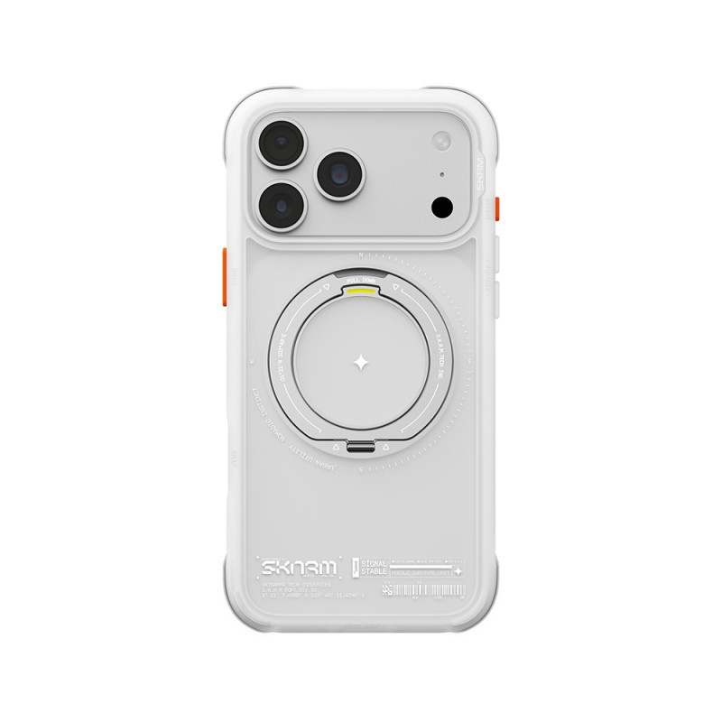 Apple iPhone 18 Pro Max Kılıf M-Safe Şarj Özellikli Airbag Tasarımlı Standlı Skinarma Atlas Kapak - 15