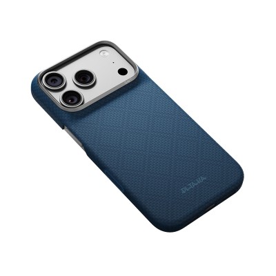 Apple iPhone 18 Pro Max Kılıf M-safe Şarj Özellikli Aramid Karbon Fiber Pitaka Argyle Serisi Kapak - 8