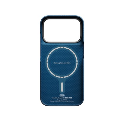 Apple iPhone 18 Pro Max Kılıf M-safe Şarj Özellikli Aramid Karbon Fiber Pitaka Argyle Serisi Kapak - 19
