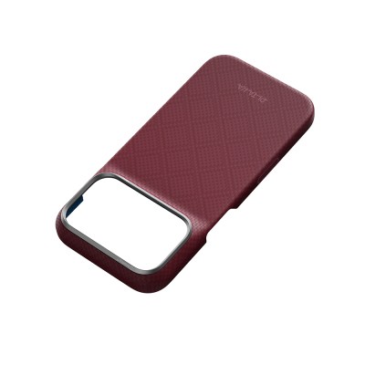 Apple iPhone 18 Pro Max Kılıf M-safe Şarj Özellikli Aramid Karbon Fiber Pitaka Argyle Serisi Kapak - 13