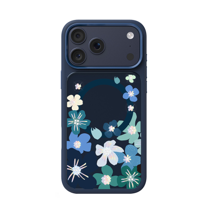 Apple iPhone 18 Pro Max Kılıf M-safe Şarj Özellikli Çiçek Tasarımlı Mutural Flower Serisi Kapak - Mutural