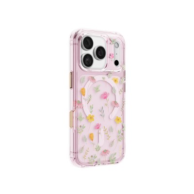 Apple iPhone 18 Pro Kılıf M-safe Şarj Özellikli Çiçekli Tasarım Coehl Evie Serisi Kapak - 2