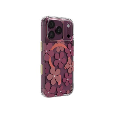 Apple iPhone 18 Pro Max Kılıf M-safe Şarj Özellikli Çiçekli Tasarım Coehl Mila Serisi Kapak - 3