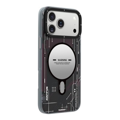 Apple iPhone 18 Pro Max Kılıf M-safe Şarj Özellikli Kamera Denetim Butonlu Youngkit Technology Serisi Kapak - 4