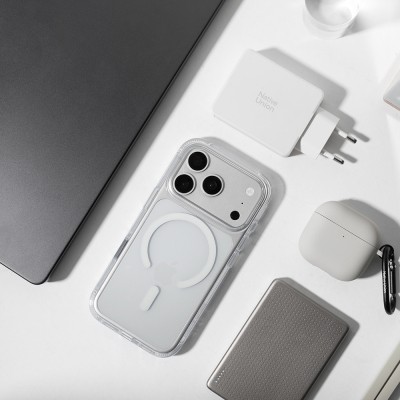 Apple iPhone 18 Pro Max Kılıf M-safe Şarj Özellikli Native Union Airbag Tasarımlı RE Clear Serisi Kapak - 6