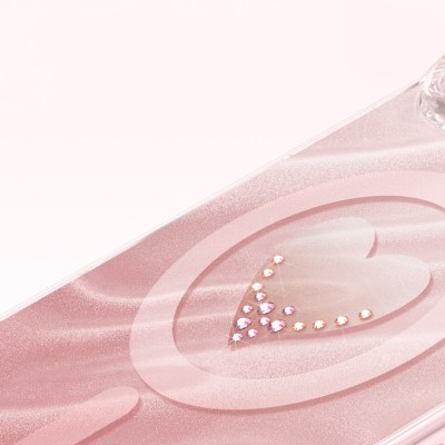 Apple iPhone 18 Pro Max Kılıf M-Safe Şarj Özellikli Orjinal Swarovski Taşlı Zore Paris Rovix Sert PC Kapak - 18