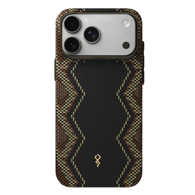 Apple iPhone 18 Pro Max Kılıf M-safe Şarj Özellikli Raptic Aramid Skin Scepter Serisi Karbon Kapak - Raptic
