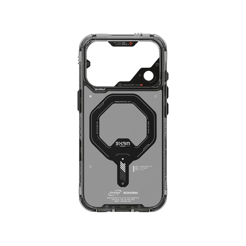 Apple iPhone 18 Pro Max Kılıf M-safe Şarj Özellikli Şeffaf Airbag Tasarımlı Skinarma Saido Mag-Charge Kapak - 5