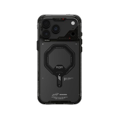 Apple iPhone 18 Pro Max Kılıf M-safe Şarj Özellikli Şeffaf Airbag Tasarımlı Skinarma Saido Mag-Charge Kapak - 9