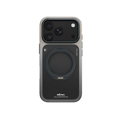 Apple iPhone 18 Pro Max Kılıf M-safe Şarj Özellikli Sert PC Wlons Arvox Standlı Kapak - Wlons