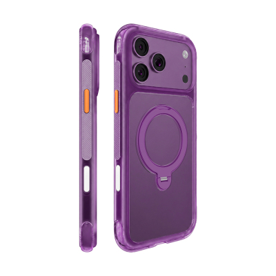 Apple iPhone 18 Pro Max Kılıf M-safe Şarj Özellikli Standlı Airbag Tasarımlı Mutural Air Shield Serisi Kapak - Mutural