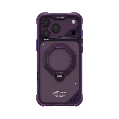 Apple iPhone 18 Pro Max Kılıf M-safe Şarj Özellikli Standlı Skinarma Saturn Kapak - 9