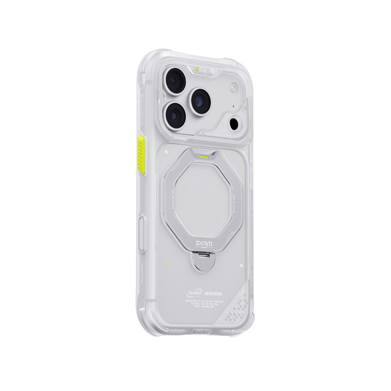 Apple iPhone 18 Pro Max Kılıf M-safe Şarj Özellikli Standlı Skinarma Saturn Kapak - 3