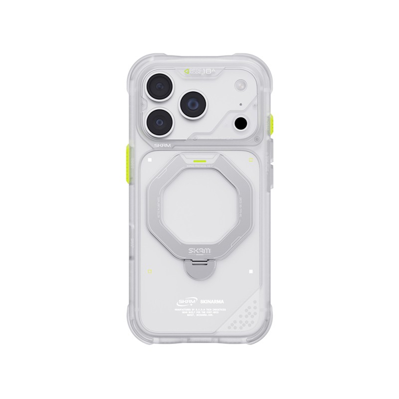 Apple iPhone 18 Pro Max Kılıf M-safe Şarj Özellikli Standlı Skinarma Saturn Kapak - 25