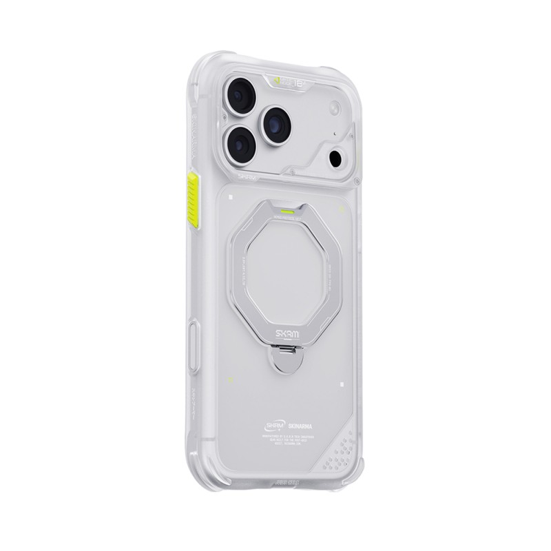 Apple iPhone 18 Pro Max Kılıf M-safe Şarj Özellikli Standlı Skinarma Saturn Kapak - 27