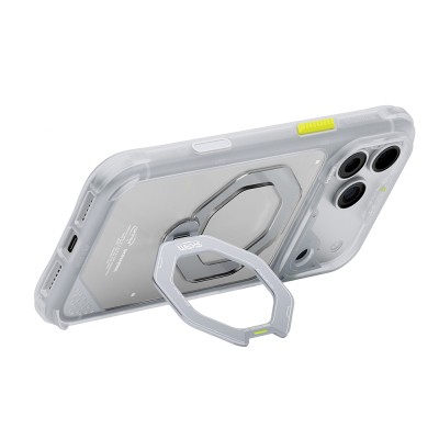 Apple iPhone 18 Pro Max Kılıf M-safe Şarj Özellikli Standlı Skinarma Saturn Kapak - 28