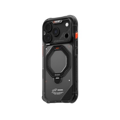 Apple iPhone 18 Pro Max Kılıf M-safe Şarj Özellikli Standlı Skinarma Saturn Kapak - 30