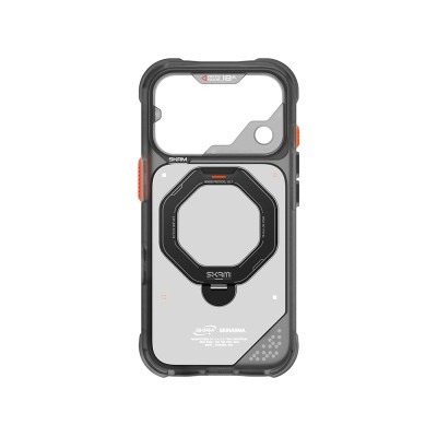 Apple iPhone 18 Pro Max Kılıf M-safe Şarj Özellikli Standlı Skinarma Saturn Kapak - 32
