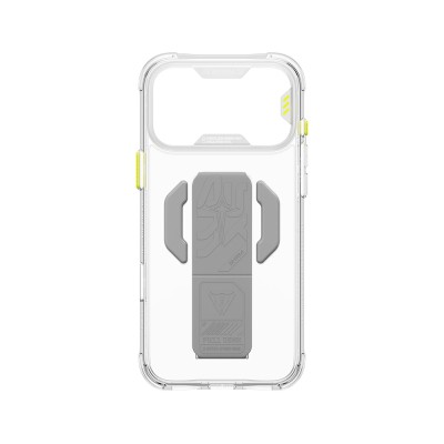 Apple iPhone 18 Pro Max Kılıf M-safe Şarj Özellikli Teknoloji Desenli Skinarma Helio CE Mag Charge Standlı Kapak - 8