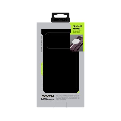 Apple iPhone 18 Pro Max Kılıf M-safe Şarj Özellikli Teknoloji Desenli Skinarma Helio CE Mag Charge Standlı Kapak - 25